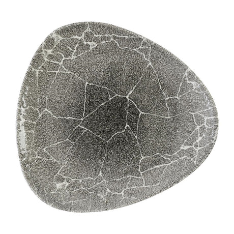 Churchill Studio Prints Kintsugi Quartz Black Triangle Plates 265mm (12 Pack)