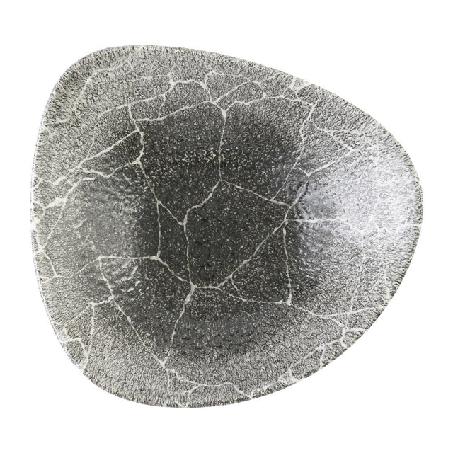 Churchill Studio Prints Kintsugi Quartz Black Triangle Bowls 235mm (12 Pack)