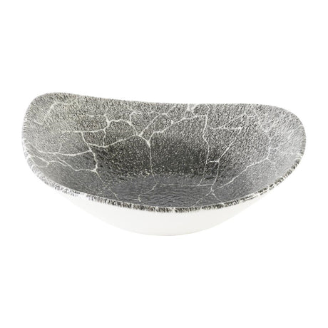 Churchill Studio Prints Kintsugi Quartz Black Triangle Bowls 235mm (12 Pack)