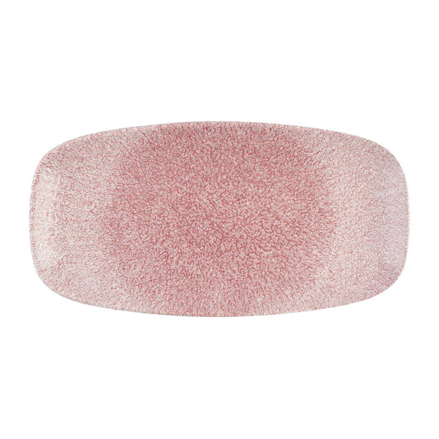 Churchill Studio Prints Raku Rose Quartz Pink Chefs' Oblong Plates No. 3  153 x 298mm (12 Pack)