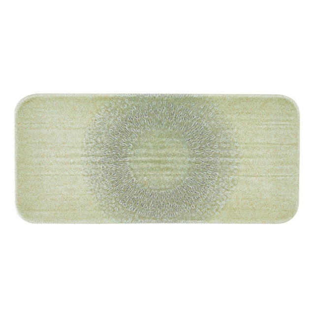 Dudson Harvest Grain Speckled Green Rectangular Plate 346 x 156mm (6 Pack)