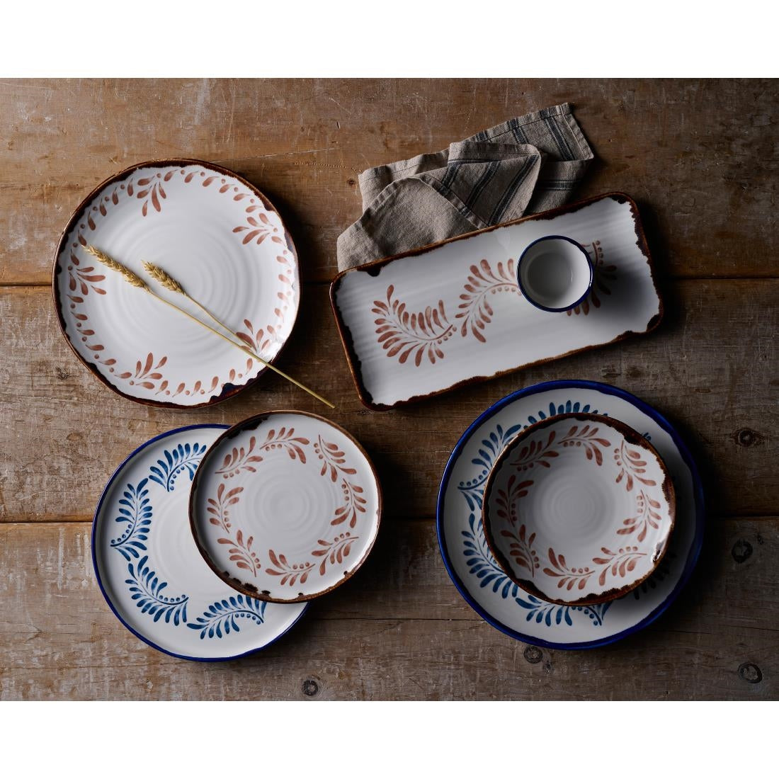 Dudson Harvest Mediterranean Terracotta Organic Coupe Plate 275mm (12 Pack)