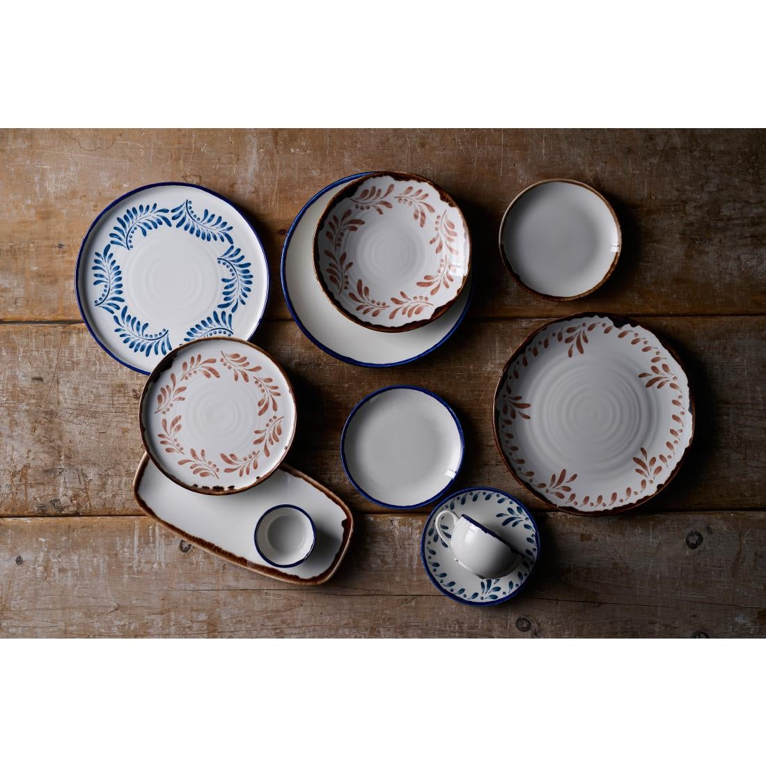 Dudson Harvest Mediterranean Terracotta Organic Coupe Plate 275mm (12 Pack)