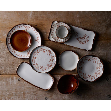 Dudson Harvest Mediterranean Terracotta Rectangular Plates 270x160mm (12 Pack)