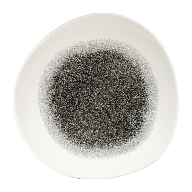 Churchill Studio Prints Raku Round Trace Plates Quartz Black 286mm (12 Pack)