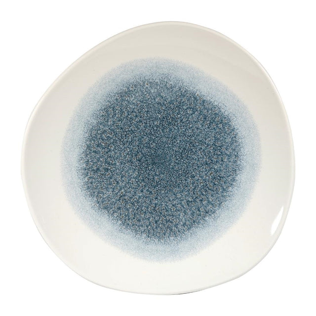 Churchill Studio Prints Raku Round Trace Plates Topaz Blue 286mm (12 Pack)