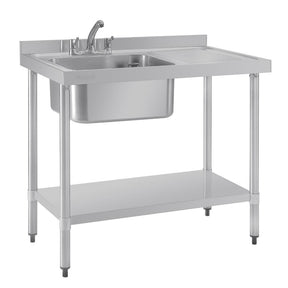 Vogue Single Sink Right Hand Drainer 1000mm