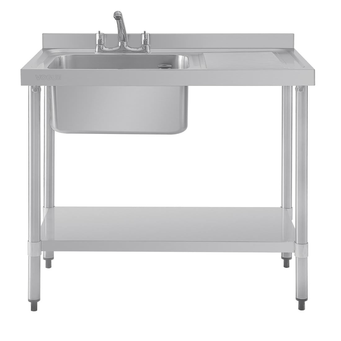 Vogue Single Sink Right Hand Drainer 1000mm