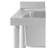 Vogue Single Sink Right Hand Drainer 1000mm