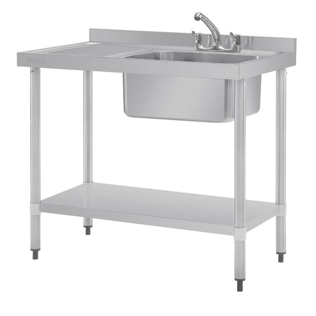 Vogue Single Sink Left Hand Drainer 1000mm