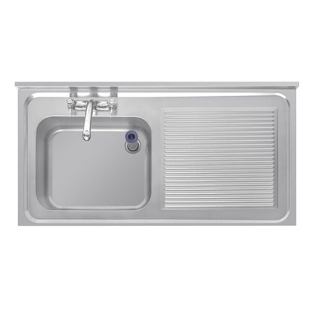 Vogue Single Sink Right Hand Drainer 1200mm