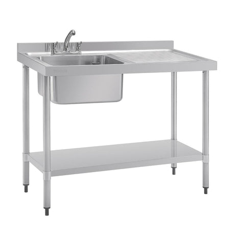 Vogue Single Sink Right Hand Drainer 1200mm
