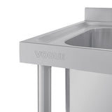 Vogue Double Sink Right Hand Drainer 1500mm