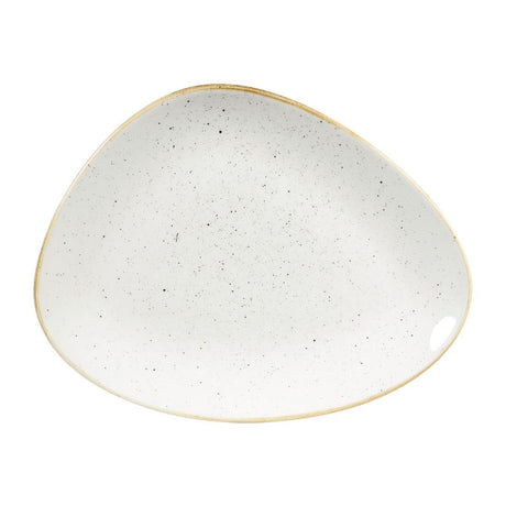 Churchill Stonecast Triangular Plates Barley White 265mm (12 Pack)