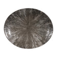 Churchill Stone Quartz Black Orbit Oval Coupe Plates 270mm (12 Pack)