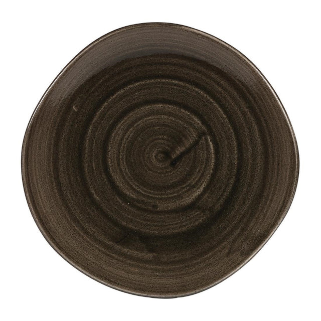 Churchill Stonecast Patina Round Trace Bowls Iron Black 253mm (12 Pack)