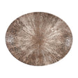 Churchill Stone Zircon Brown Orbit Oval Coupe Plates 317mm (12 Pack)