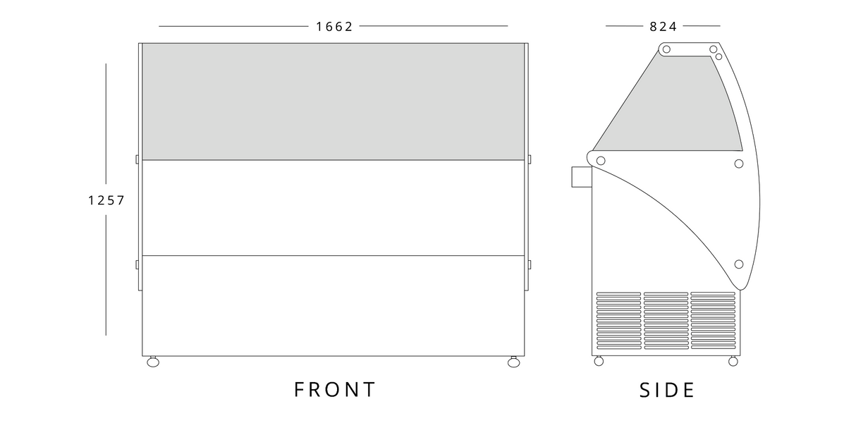 Ice Cream Display 557 L
