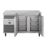 True Double Door 1/1 GN Counter Freezer TCF1/2-CL-SS-DL-DR