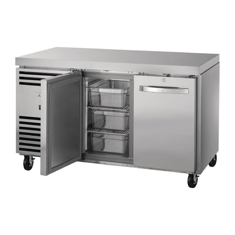 True Double Door 1/1 GN Counter Freezer TCF1/2-CL-SS-DL-DR