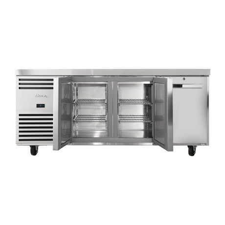 True 3 Door 1/1 GN Counter Fridge TCR1/3-CL-SS-DL-DR-DR