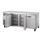 True 3 Door 1/1 GN Counter Fridge TCR1/3-CL-SS-DL-DR-DR