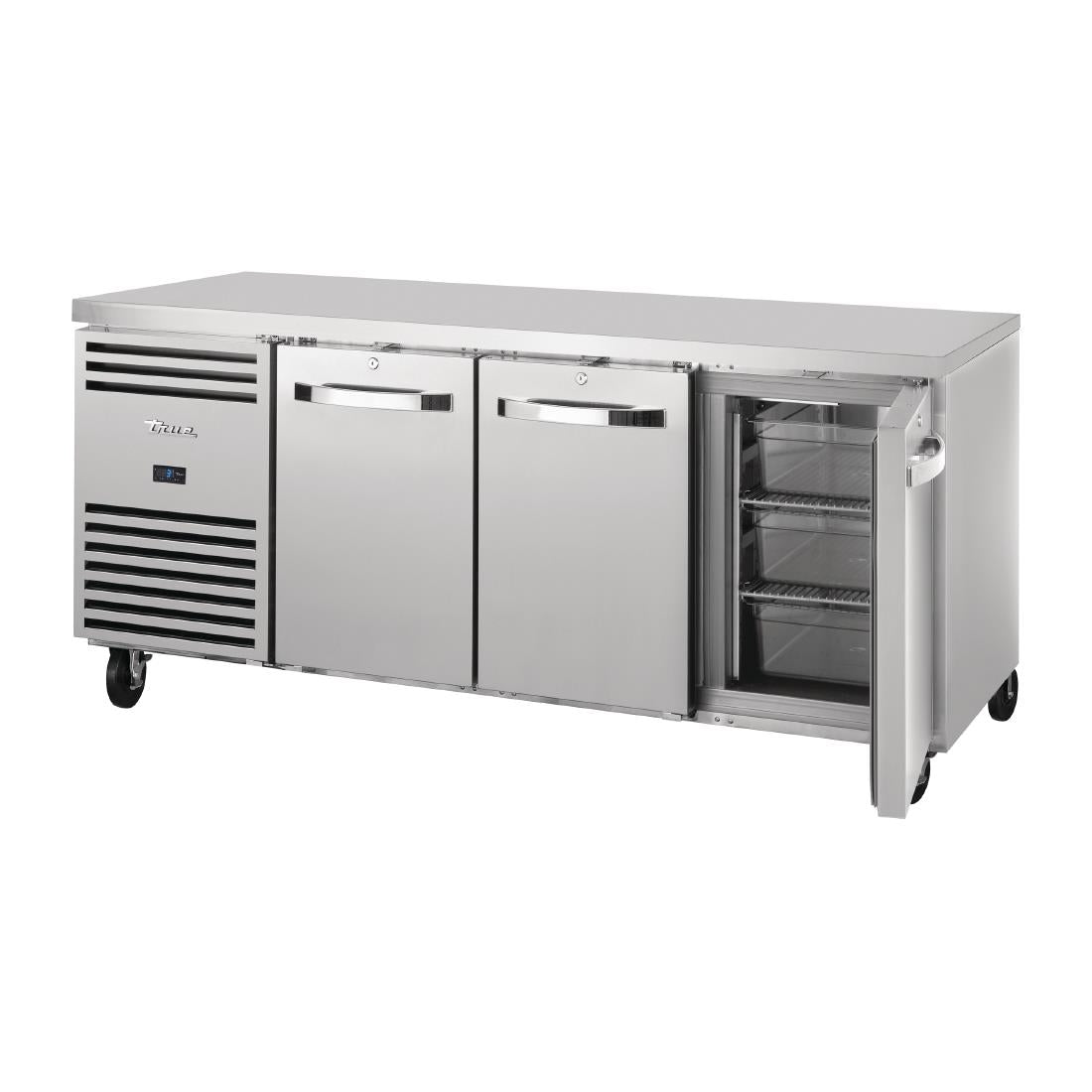 True 3 Door 1/1 GN Counter Fridge TCR1/3-CL-SS-DL-DR-DR