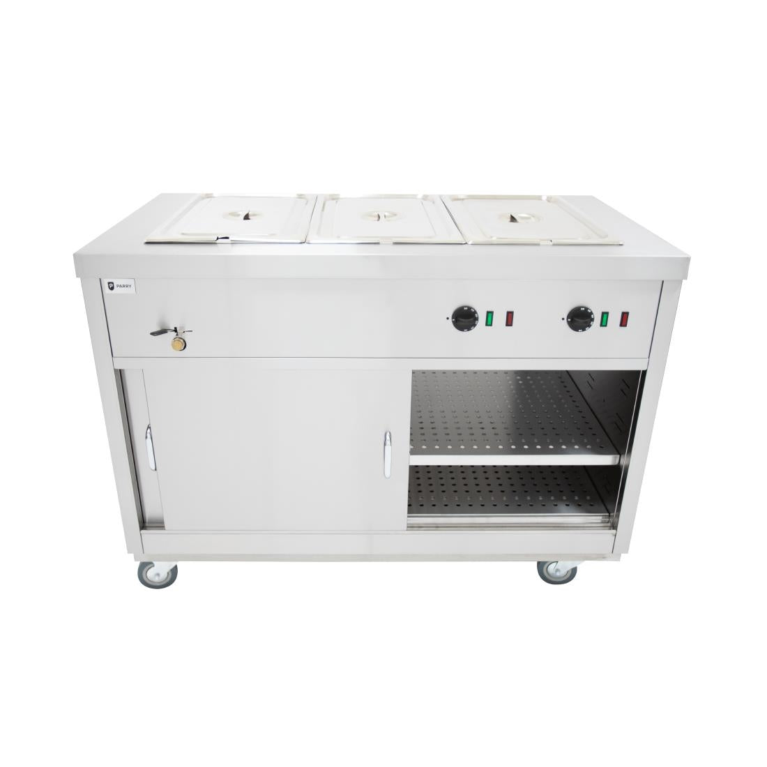 Parry Mobile Hot Cupboard with Bain Marie Top HOT12BM
