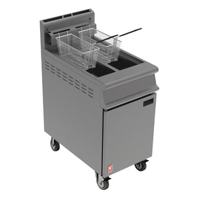 Falcon Dominator Free Standing Natural Gas Fryer on Castors G3845