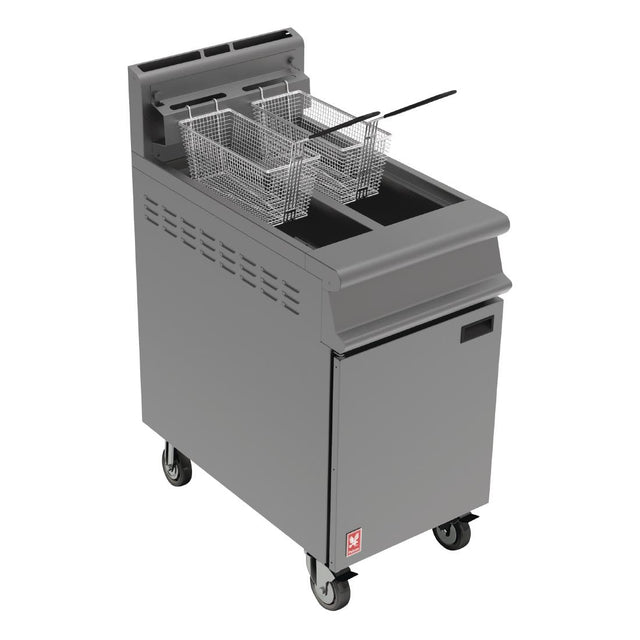 Falcon Dominator Free Standing Natural Gas Fryer on Castors G3845