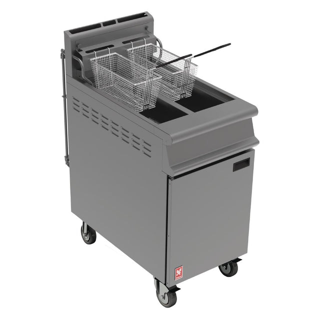 Falcon Dominator Plus Free Standing Propane Gas Filtration Fryer on Castors G3845F