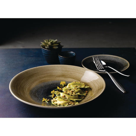 Churchill Stonecast Aqueous Deep Coupe Plates Bayou Taupe 281mm (12 Pack)