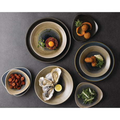 Churchill Stonecast Aqueous Deep Coupe Plates Bayou Taupe 281mm (12 Pack)
