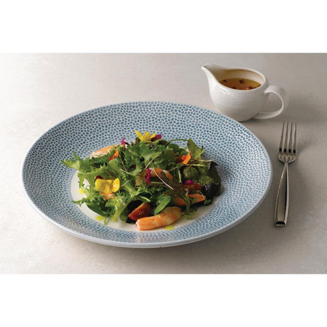 Churchill Isla Deep Coupe Plates Ocean Blue 281mm (12 Pack)
