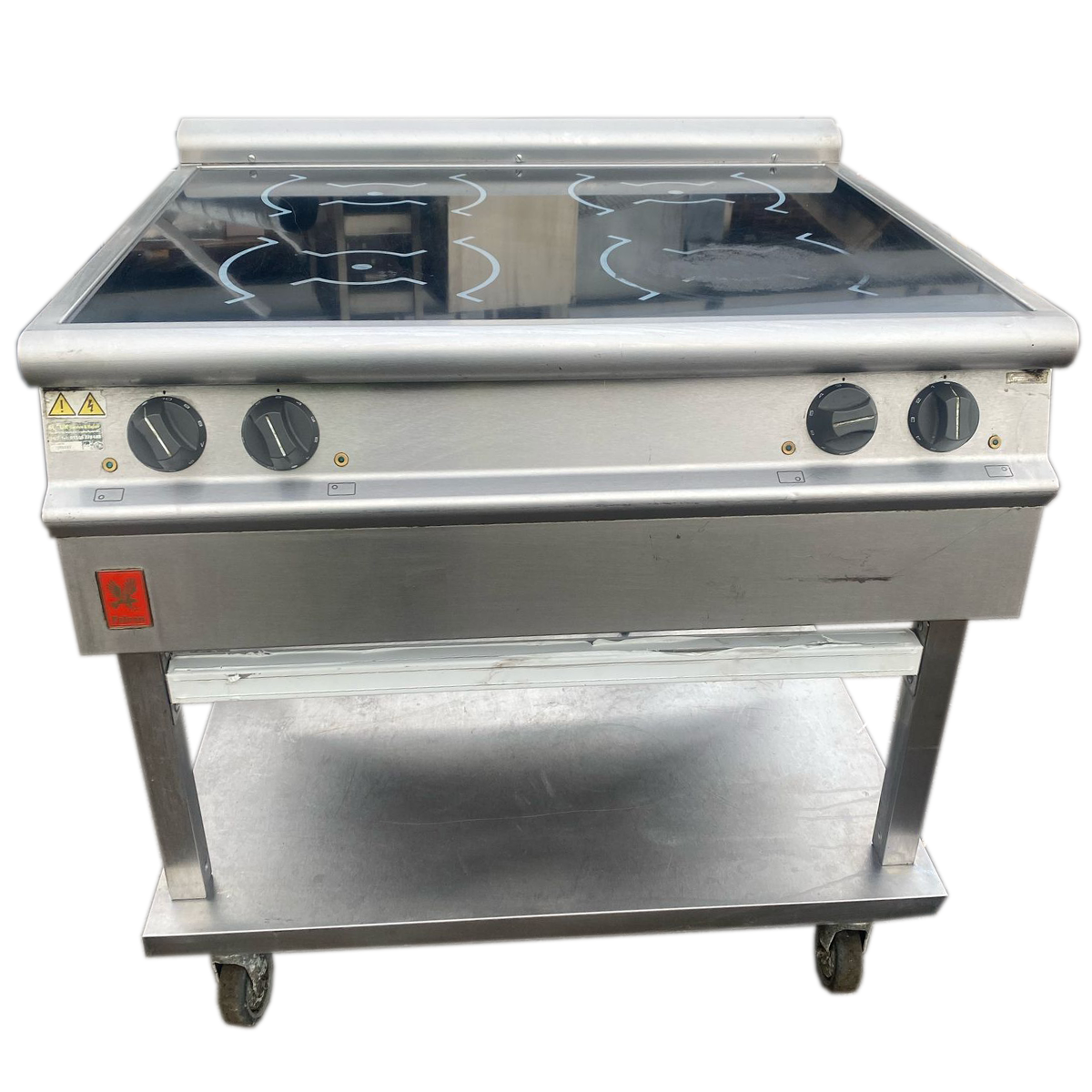 Refurbished Falcon E3903i Induction Boiling Top with Stand | 4-Zone Commercial Cooktop