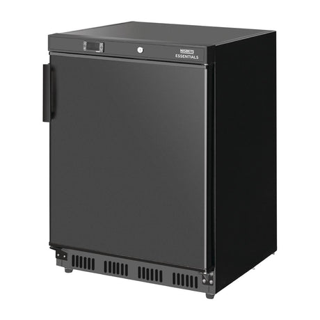 Nisbets Essentials Undercounter Freezer Black - 140Ltr