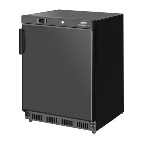 Nisbets Essentials Undercounter Freezer Black - 140Ltr