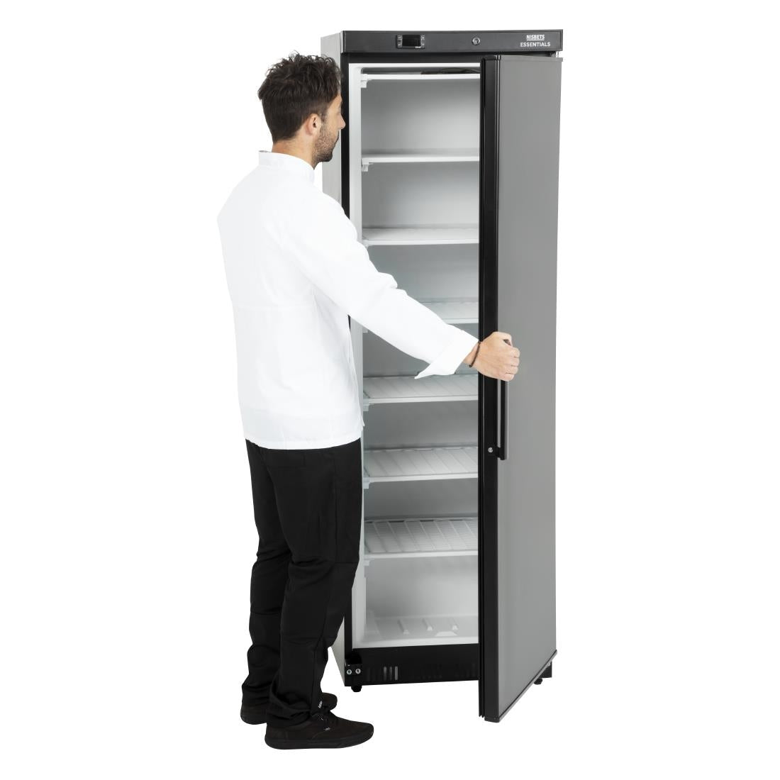 Nisbets Essentials Upright Freezer Black - 365Ltr
