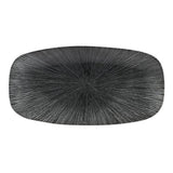 Churchill Studio Prints Agano Oblong Chefs Plates Black 298x 153mm (12 Pack)