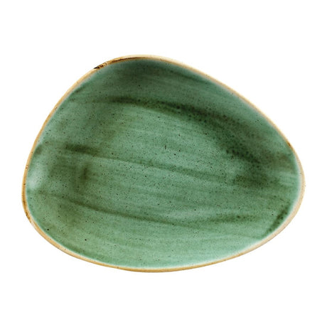 Churchill Stonecast Triangular Chefs Plates Samphire Green 265 x 205mm (12 Pack)
