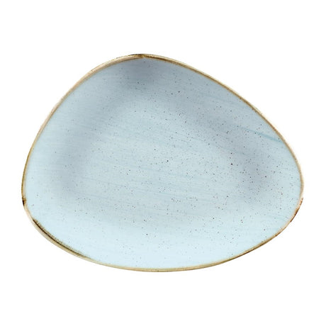 Churchill Stonecast Triangular Chefs Plates Duck Egg 265 x 205mm (12 Pack)