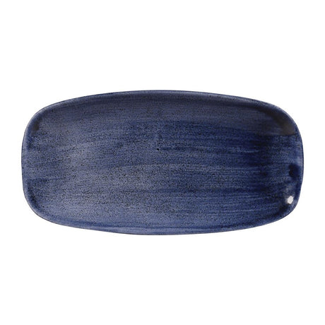Churchill Stonecast Patina No. 3 Chefs Plates Cobalt 298 x 153mm (12 Pack)