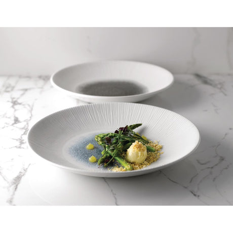 Churchill Bamboo Centre Print Deep Coupe Plates Quartz Black 281mm (12 Pack)