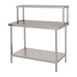 Vogue Stainless Steel Wall Table Welded with Gantry 900mm