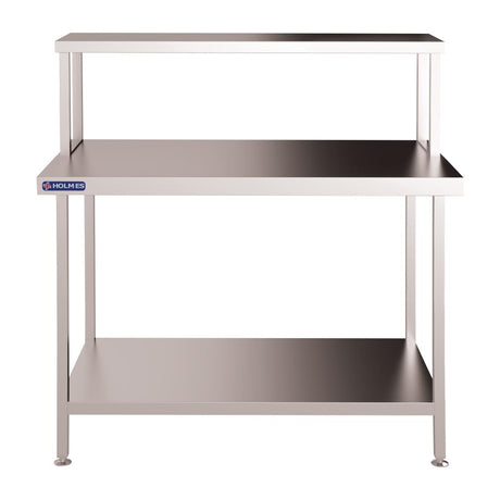 Vogue Stainless Steel Wall Prep Table Welded with Gantry 900mm