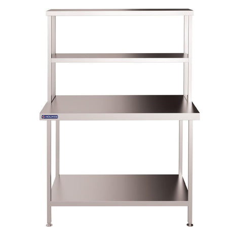Vogue Stainless Steel Wall Prep Table Welded with Double Gantry 1800mm