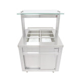 Parry Flexi-Serve Ambient Cupboard with Chilled Well & LED Illuminated Gantry FS-AW2Pack