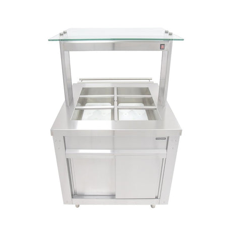 Parry Flexi-Serve Ambient Cupboard with Chilled Well & LED Illuminated Gantry FS-AW2Pack