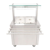 Parry Flexi-Serve Ambient Cupboard with Chilled Well & LED Illuminated Gantry FS-AW2Pack