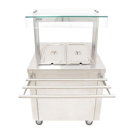 Parry Hot Cupboard with Dry Bain Marie Top and Quartz Heated Gantry FS-HB2PACK